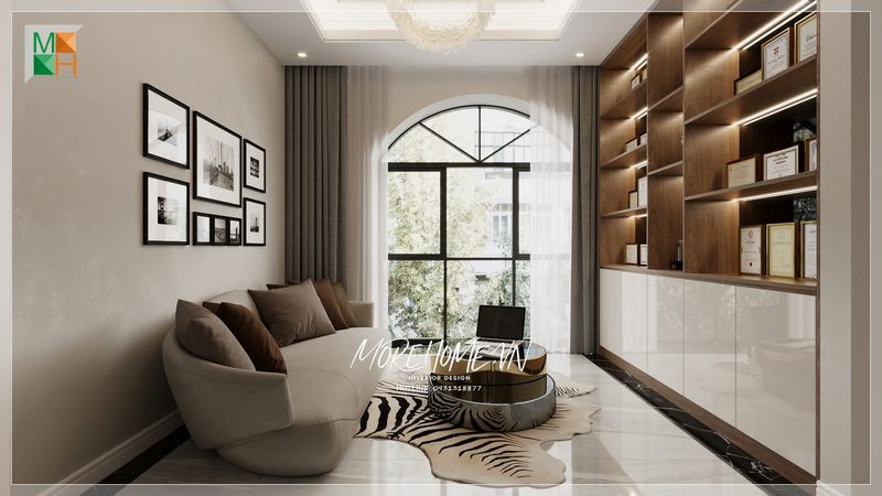 Sofa phòng cách với thiết kế đơn giản nhưng tiện nghi và mang đến cảm giác êm ái, dễ chịu khi sử dụng.